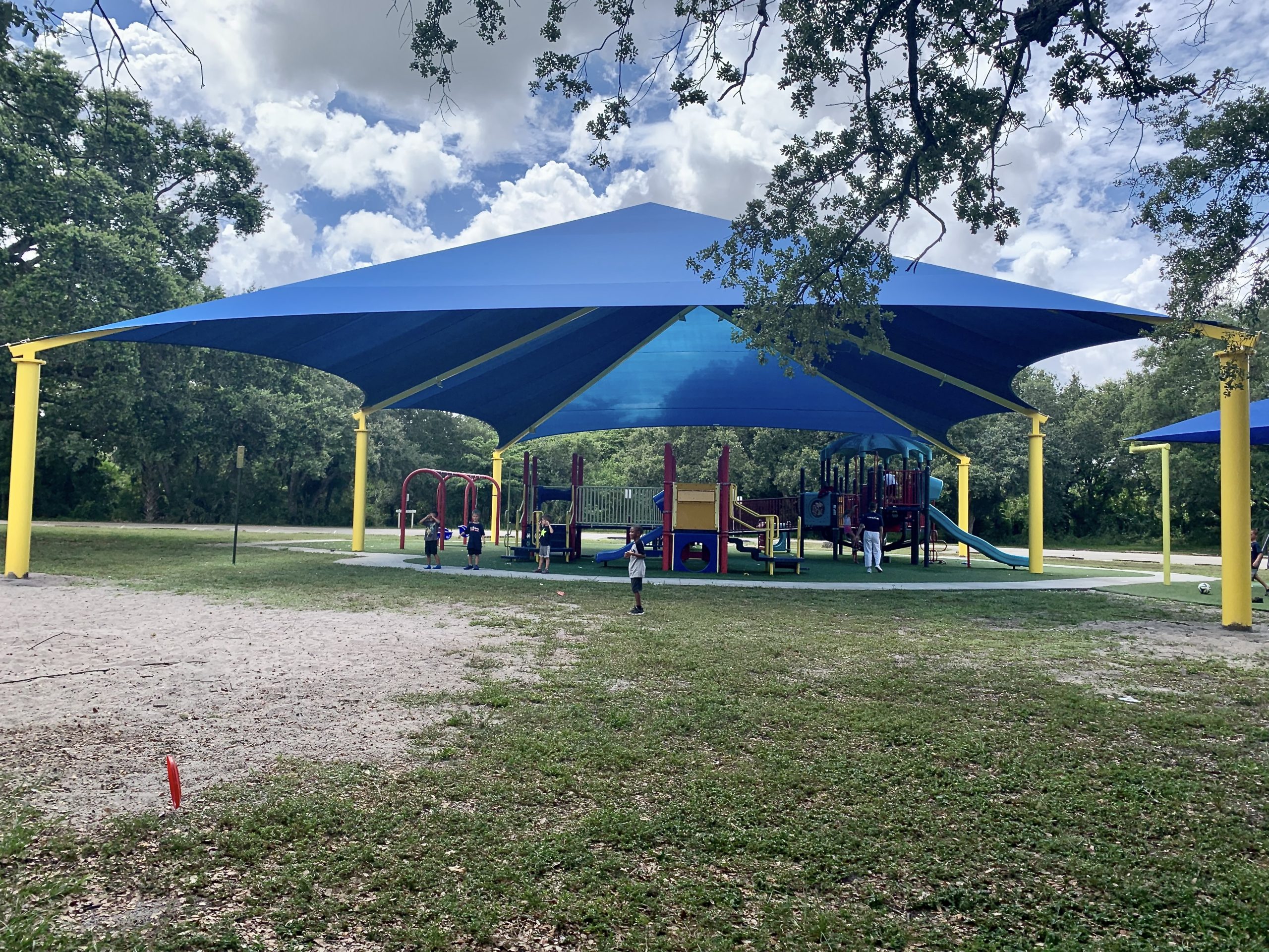 Shade Structure over a playground at the park